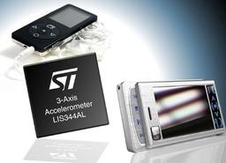 STMicroelectronics размещает 3D-акселерометр в корпусе размерами 4 х 4 х 1,5 мм
